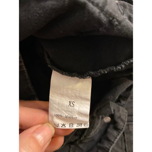 Unbranded Cargo Jogger Pants Utility Streetwear Black XS - Picture 3 of 4